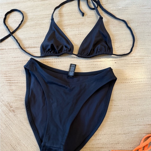 SKIMS Swim Skims Black Triangle Bikini Set Poshmark